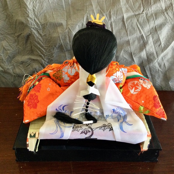 Vintage Japanese Hina Dolls Emperor and Empress Dolls - Picture 8 of 16